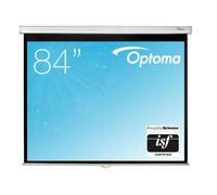 Optoma DS-3084PWC schermo di proiezione manuale 84" 16:9 Schermo di proiezione manuale Optoma in formato panoramico 16:9, progettato per presentazioni