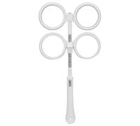 Optometria Flip in Plastica, Flipper Ottico in Plastica Regolabile Optometria Flip Lens Strumento con Scheda di Test della Visione per Ambliopia (bianco)(±50)