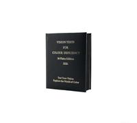 Optometria Ishihara Test Book 2026 con 38 piastre a colori standardizzate per uno screening accurato della carenza di visione dei colori Formato album Include speciali piastre diagnostiche nere 19 x