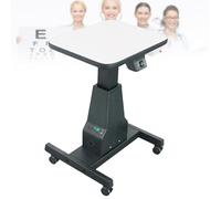 Optometrista Tavolo elettrico oftalmico motorizzato Tavolo ottico per occhiali con cassetto Tavolo professionale regolabile in altezza Tavolo da lavoro 40 cm di larghezza 57,9 cm lungo Nero