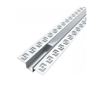 Optonica 5162 Profilo Alluminio 2m per Striscia LED Grigio con Cover Bianca