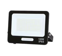 Optonica Proiettore Led Smd 100W 9000 Lumen Corpo Nero per Uso Professionale - CONFEZIONE: 1 pz., Temperatura colore Lampada: 4000K Bianco Naturale
