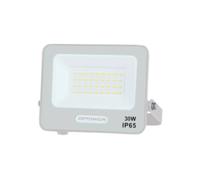 Optonica Proiettore Led Smd IP65 30W Corpo Bianco con Cavo 15 cm Incluso - CONFEZIONE: 1 pz., Temperatura colore Lampada: 4000K Bianco Naturale