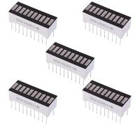 Optosupply 5 Pezzi Barra LED Blu 10 Segmenti Display Bar Arrays