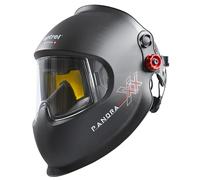 Optrel Panoramaxx L Black - Casco passivo per saldatura con fascia IsoFit, protezione laser, campo visivo panoramico e True Color View per sicurezza e comfort ottimali come casco da saldatore