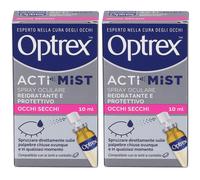 Optrex ActiMist Spray Oculare Reidratante e Protettivo Occhi Secchi 2x