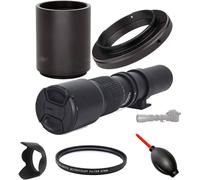 Optura HD 500 mm/1000 mm f/8 - Teleobiettivo zoom manuale T-Mount + compatibile con Canon EOS M Mount, M2, M3, M5, M6, M6 Mark II, M10, M50, M50 Mark II, M100, M200