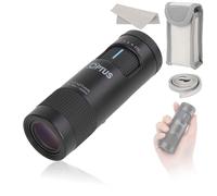 Optus Monocolo con Zoom 7-21x21 Compatto per Osservazione Natura e Viaggi, Adatto a Portatori di Occhiali, con Custodia e Attacco Treppiede