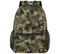Opuasis Zaino per bambini per ragazzi e ragazze Miltary Camo Camouflage | Zaino per libri scolastici per bambini, per la scuola elementare, materiale per il ritorno a scuola