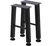 OPULENTHOME Heavy Duty H-Shape - Gambe da tavolo in metallo, altezza 71 cm, struttura in acciaio durevole, carico massimo 400 kg, ideale per progetti fai da te, set da 2, elegante finitura nera
