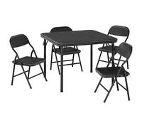 OPULENTHOME Pieghevole Tavolo E Sedie per Bambini, 5 Pezzi, Tavolo Attività Bambino con 4 Sedie, Vassoio E Cuscino in PU, per l'asilo