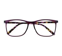 OPULIZE Arc Grande Occhiali Da Lettura Porpora Fantasia Braccia Uomo Donna Cerniere Molla R66-5 +2,00