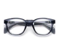 OPULIZE AWE Occhiali filtro luce blu per uomo e donna - Confezione da 6 - Forma rotonda retrò - Occhiali per computer e gioco antiriflesso, 1 confezione - blu trasparente, 15-15-140 mm