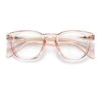 OPULIZE AWE Occhiali filtro luce blu per uomo e donna - Confezione da 6 - Forma rotonda retrò - Occhiali per computer e gioco antiriflesso, 1 confezione - Rosa trasparente, 15-15-140 mm