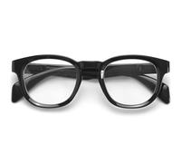 OPULIZE AWE Occhiali luce blu donna e uomo - Occhiali da lettura Antibagliore - Occhiali per computer e gaming - Protezione UV - Rotondo retrò - Nero +1,50