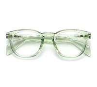 OPULIZE AWE Occhiali luce blu donna e uomo - Occhiali per computer e gaming antibagliore - Protezione UV - Rotondo retrò - Verde trasparente