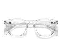 OPULIZE AWE Occhiali luce blu donna e uomo - Occhiali per computer e gaming antibagliore - Protezione UV - Rotondo retrò - Trasparente