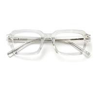 OPULIZE EDG Occhiali da lettura uomo e donna, Anti Luce Blu con Lenti Antiriflesso Antibagliore, Protezione UV, Rettangolare, Cerniere a Molla, Chiaro +3,50