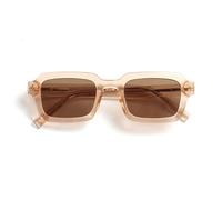 OPULIZE EDG Occhiali da sole uomo e donna, Lenti Antibagliore, Protezione UV, Rettangolare, Cerniere a Molla, Rosa