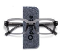 OPULIZE EDG Occhiali luce blu uomo e donna, Lenti Antiriflesso Antibagliore, Protezione UV, Rettangolare, Cerniere a Molla, Grigio