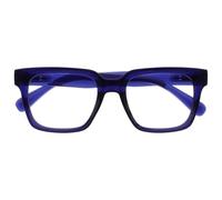 OPULIZE ERA Occhiali luce blu donna e uomo - Antiriflesso e Antibagliore - Confezione da 1 - Occhiali per computer - Protezione UV - Oversize e Rettangolare - Blu Indaco - Lenti Trasparenti