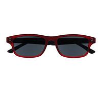 OPULIZE Gommato Rosso Nero Lettori Sole Occhiali Da Lettura UV400 Uomo Donna UVSR033 +1,00