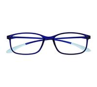 OPULIZE Ice Super Leggero Occhiali Da Lettura Cristallo Blu Donna Uomo Cerniere Molla R61-3 +1,00