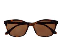 OPULIZE KAT Occhiali da Lettura con Lente da Sole - Montatura a Occhi di Gatto - Marrone Lucido Tartarugato - Uomo e Donna - Cerniere a Molla - S59-2 - +2.00
