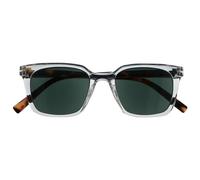 OPULIZE KOI Occhiali Da Lettura Con Lenti Da Sole - Montatura Rettangolare - Lenti Colorate UV400 - Trasparente - Unisex - Cerniere a Molla - S50-C - +3.50
