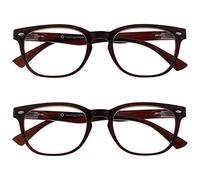 OPULIZE Marrone Occhiali Da Lettura Valore 2 Pacco Stile Designer Uomo Donna UVR2PK015 +3,50