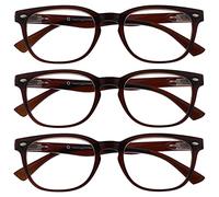 OPULIZE Marrone Occhiali Da Lettura Valore 3 Pacco Stile Designer Uomo Donna Uvr3Pk015 +1,00-88 Gr