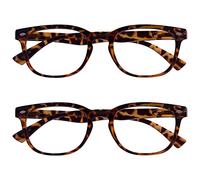 OPULIZE Marrone Tartaruga Occhiali Da Lettura Valore 2 Pacco Stile Designer Uomo Donna Uvr2Pk014 +3,00-70 Gr