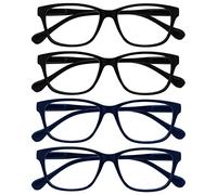 OPULIZE Nero Blu Navy Leggero Lettori 4 Pacco Uomo Donna Cerniere Molla Rrrr27-1133 +1,00-88 Gr