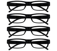 OPULIZE Nero Leggero Comodo Lettori Valore 4 Pacco Stile Designer Uomo Donna Uvr4Pk032 +2,50-88 Gr