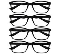 OPULIZE Nero Lettori Valore 4 Pacco Grande Stile Designer Uomo Cerniere Molla Rrrr83-1 +1,50-88 Gr
