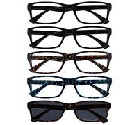 OPULIZE Nero Marrone Blu Lettori Con Marrone Lettore Sole Valore 5 Pacco Uomo Donna Rrrrs92-11232 +1,00-106 Gr