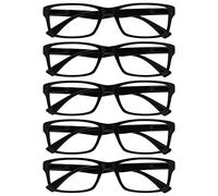 OPULIZE Nero Valore 5 Pacco Uomo Donna Stile Designer Lettori Rrrrr92-1 +2,50-106 Gr