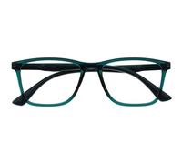 OPULIZE NYX Occhiali luce blu donna e uomo - Occhiali da lettura Antibagliore - Occhiali per computer - Protezione UV - Rettangolare - Turchese - + 1.00