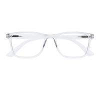 OPULIZE NYX Occhiali luce blu donna e uomo - Occhiali da lettura Antibagliore - Occhiali per computer - Protezione UV - Rettangolare - Chiaro - + 0,00