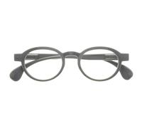 OPULIZE OCA Occhiali da lettura - Montatura Moderna Retró Rotonda - Grigio brillante - Uomini Donne - Cerniere a molla - R54-7 - +3.50