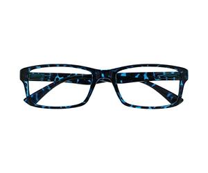 OPULIZE Pep Occhiali da Lettura, Blu Tartaruga, +2,00 Diottrie Unisex