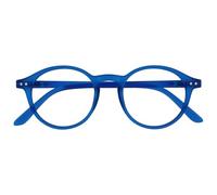 OPULIZE REY Occhiali da Lettura - Montatura Rotonda Retro - Blu Opaco - Uomo Donna - Cerniere a Molla - R56-3 - +1.50
