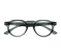 OPULIZE RIO Occhiali Anti Luce Blu - Montatura con Bordo Superiore Piatto - Verde - Uomo e Donna - Cerniere a Molla - B53-6