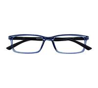 OPULIZE See - Occhiali da Lettura Filtro Luce Blu Montatura Stretta Cerniere a Molla Migliorano il Sonno Gaming Computer Anti Riflesso Blu Trasparente Uomo Donna B9-3+1.50