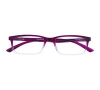 OPULIZE See - Occhiali da Lettura Filtro Luce Blu Montatura Stretta Cerniere a Molla Migliorano il Sonno Gaming Computer Anti Riflesso Viola Uomo Donna B9-5+3.50