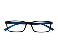 OPULIZE See - Occhiali da Lettura Filtro Luce Blu Montatura Stretta Cerniere a Molla Migliorano il Sonno Gaming Computer Anti Riflesso Nero Uomo Donna B9-1+1.50