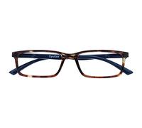 OPULIZE See - Occhiali da Lettura Filtro Luce Blu Montatura Stretta Cerniere a Molla Migliorano il Sonno Gaming Computer Anti Riflesso Marrone Tartarugato Uomo Donna B9-2+2.00