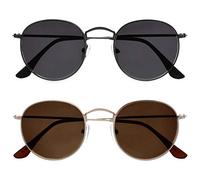 OPULIZE Sol 2 Pacco Anni '60 classici Retrò Giro Canna Di Fucile Opaca Oro Uomo Donna Lettori Sole SS94-79 +0,00