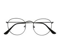 OPULIZE Sol B94 - Occhiali con blocco della luce blu, stile retrò, riducono i riflessi, anti-mal di testa, migliorano il sonno, per giocare al computer, per uomo e donna, Grigio canna di fucile