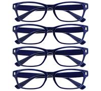 OPULIZE The Reading Glasses Company Gli occhiali da lettura Azienda Blu Scuro Lettore Valore 4 Pack Uomini Donne RRR77-3 +1,50